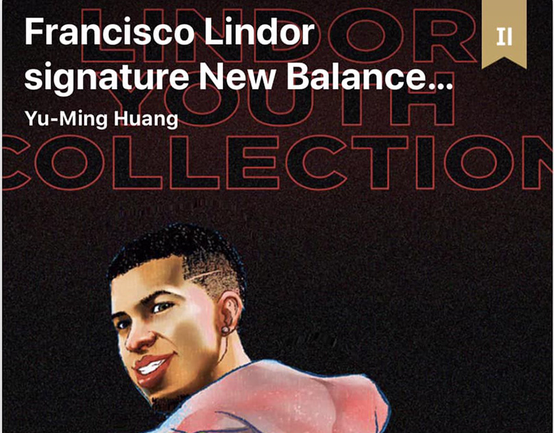 Francisco Lindor signature New Balance Youth Cleat