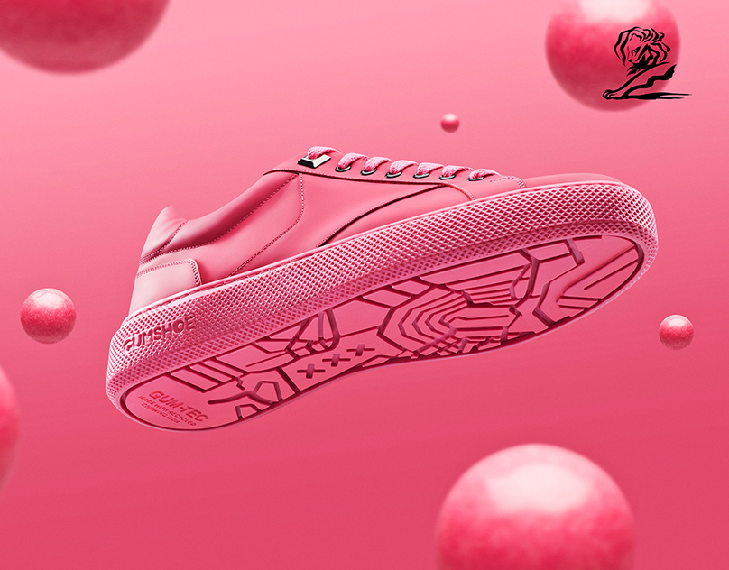 Gumshoe the first shoe made from chewing gum