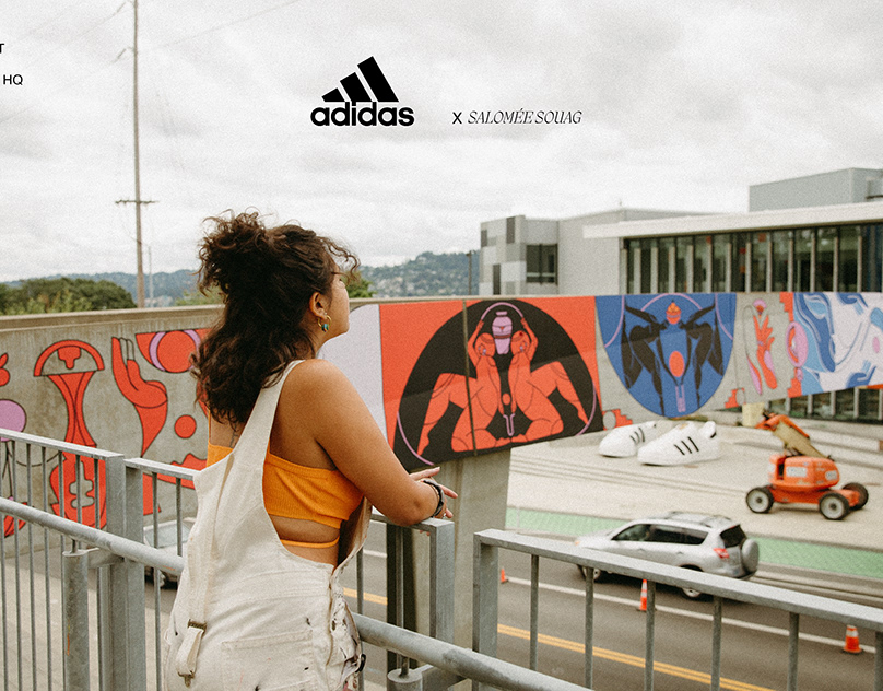 Adidas Eve Bridge Mural x Salomée